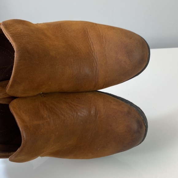 BOC Nubuck Comfort Heeled Leather Distressed Ankle Boot Size 8  Cottagecore - Picture 12 of 16